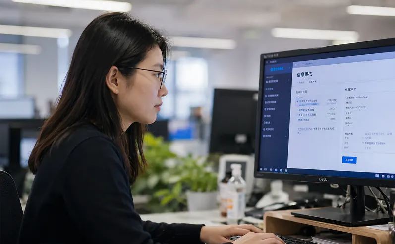信息人工核验场景示意